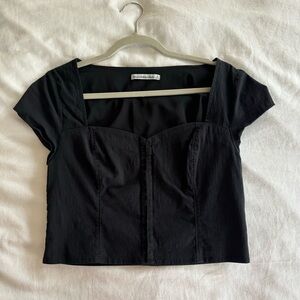 Abercrombie Black Crop Top